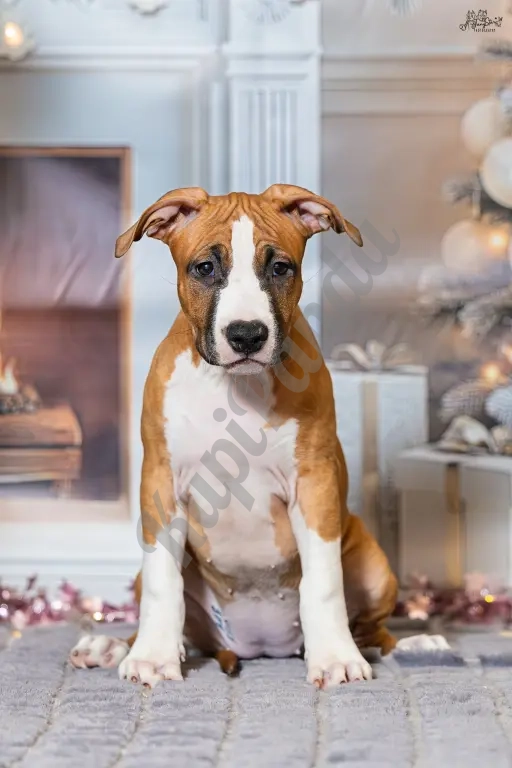 Красивая девочка Амстаффтерьера ркф 3 месяца